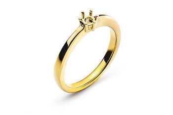 Solitär Ring 6-Griff-Fassung Rohling Gelbgold 750 für 0.20ct.