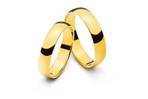 Trauring Gelbgold 750 5mm Grösse 61