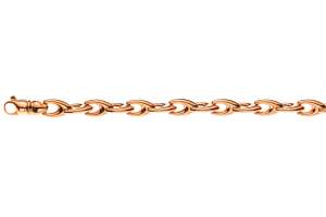 Collier Rotgold 750, V-Form, 6mm 45cm