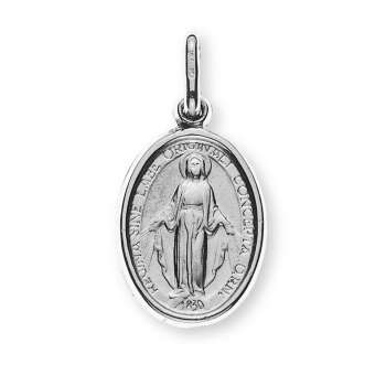 Milagrosa/Immaculata Weissgold 750 10x15mm
