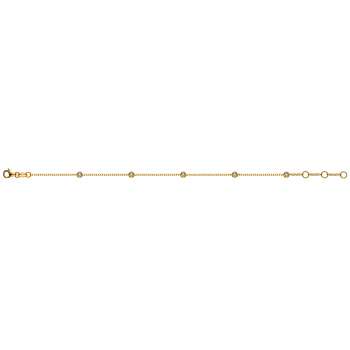 Bracelet Gelbgold 750 mit 5 Brillanten H SI 0.14ct. 19cm