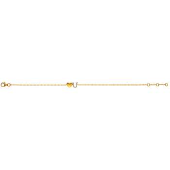 Armband ´Heart U´ Gelbgold 750, 19cm mit 13 Brillanten H SI 0.04ct.